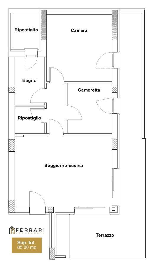 Ferrari Apartments Ponente 卡奥莱 外观 照片